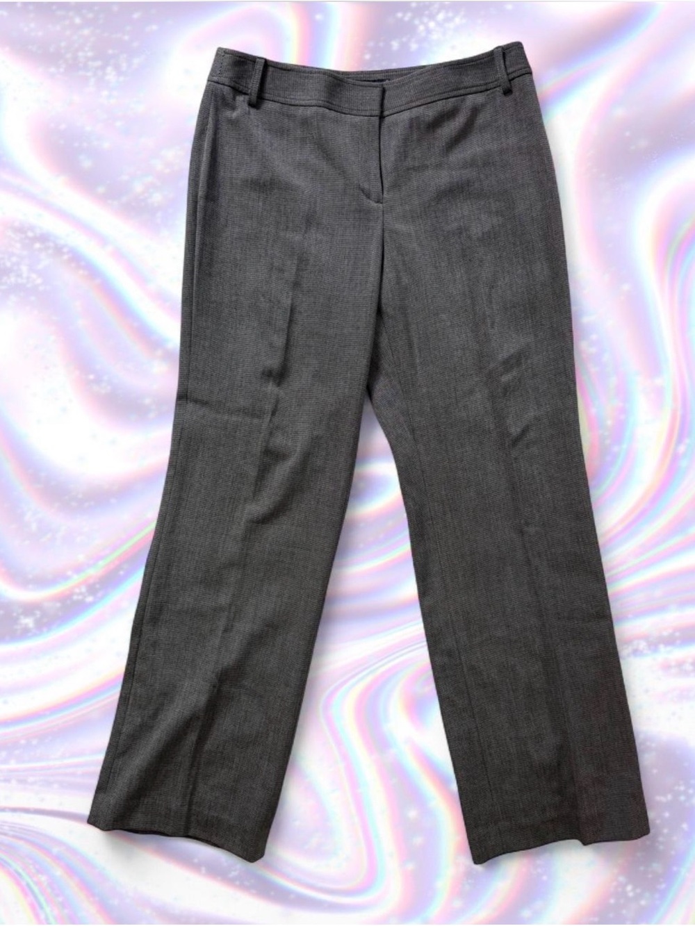 Apt. 9 Charcoal Straight-Leg Dress Trousers